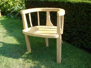 Fork leg chestnut chair